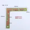 Esquinas de fábrica, escuadras planas, conectores para muebles, soportes planos, piezas rectas, escuadras de conexión en forma de T y L al por mayor