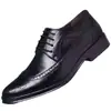 Zapatos de Piel para Hombre Estilo Brogue Británico Coreano Casual de Negocios Formales Tallas Grandes Zapatos de Hombre Estudio Fotográfico Foto Padrinos y Zapatos del Novio
