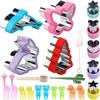 Set Transfronterizo de 24 Piezas de Moldes para Sándwich Medianos, Moldes Cortadores de Pan Tostado para Niños, Moldes para Galletas de Frutas