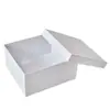 Caja de zapatos de cartón reforzado de base y tapa, multicolor, con asa y cierre, caja de embalaje para zapatos, caja de almacenamiento para regalos, personalizable con logo