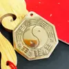 Espejo Gua Sha Grande de Cobre Espejo Convexo para el Hogar Diagrama Yin Yang Tai Chi Colgante de Puerta Ventana de Balcón Espejo Cóncavo Lente Convexo de Cobre