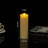 Vela LED Digital Luz de Vela Boca Ondulada Llama Oscilante Luz Artificial de Parafina Atmósfera Boda Confesión Decoración Comida