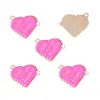 Colgante Rosa para Regalo del Día de San Valentín Hecho de Aleación con Goteo de Aceite, Accesorios para Joyería DIY, Pulsera, Pendientes, Llavero, Colgante W627