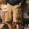 Pantalones Cortos Cargo Khaki Finos Frescos de Seda de Hielo para Hombre Verano Modernos Funcionales para Exteriores Secado Rápido Sueltos de Cinco Puntos para Hombre