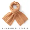 Cachecol de Cashmere 100% Puro Estilo Simples Outono e Inverno para Mulheres Tricô de Trança Proteção Quente para o Pescoço Cruzado Gola Falsa