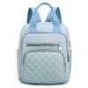 Mochila Nueva 2022 Mochila de Nailon Bolso Europeo y Americano Bolso de Mujer Hilo de Bordado de Diamante Bolso Cuadrado Pequeño de Hombro para Estudiante Universitaria