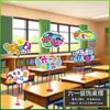 Decoraciones de Mesa para el Día del Niño, Carteles de Mano, Montaje de Ambiente, Salón de Clases Escolar, Decoraciones para Actividad de Jardín de Infancia