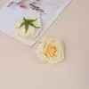 Flor Artificial Rosa Retro Flor Artificial Enrolada Material de Decoração de Parede de Fundo de Alto Padrão Flor de Seda Artificial Rosa Decoração de Mesa de Sala de Estar
