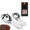 Herramientas para Hornear Cuchara Medidora de Café de Acero Inoxidable/Cuchara Medidora con Escala Cuchara para Azúcar Leche en Polvo Condimento Cuchara Profunda