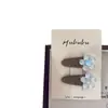 Florzinha Doce Par de Presilhas de Cabelo Infantil Gota d'Água Presilha Lateral Presilha para Franja