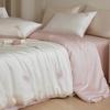 Juego de Cama de Verano de Tencel de Cuatro Piezas Hielo Seda Fresco Sedoso Agradable a la Piel Dormir Desnudo Chica Fresca Sábana Funda de Edredón Ropa de Cama 4