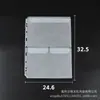 Fabricante Transfronterizo de PVC Portatarjetas de Alta Calidad Portatarjetas Almacenamiento Página Interior A4A56 Libro de Certificados Bolsa con Cremallera Libro de Mano Bolsa para Facturas