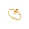 Anillo abierto de la serie Princesa creativa de circonita colorida microincrustada transfronteriza europea y americana para mujer, moda simple, anillo de animal pequeño