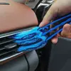 Cepillo para limpiar rejillas de aire acondicionado, herramienta para limpiar persianas, cepillo desmontable para eliminar el polvo, herramienta para limpiar ranuras del hogar