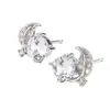 Pendientes de Hoja de Zirconia Delicados de Lujo Ligero Regalo de Cumpleaños para Novia Pendientes Pequeños Pendientes de Diamante Roto Pequeño de Hoja de Olivo para Mujer