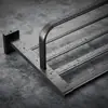 Juego de Toallero Creativo de Lujo Ligero de Aleación de Zinc Personalizado, Toallero de Baño Gris Pistola, Accesorios de Baño