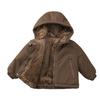 Roupa Infantil de Comércio Exterior 2025 Outono e Inverno Novo Casaco Infantil de Algodão com Penas para Meninos Meninas Bebê Forrado de Lã Espessado Roupa de Inverno