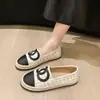 Espadrilles de Estilo Nuevo Primavera 2026 Inspiradas en Chanel Mocasines Versátiles Casuales Slip-On para Mujer