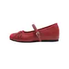 Bailarinas de estilo francés con aumento de altura interno, moño, zapatos tipo abuela de corte bajo, dulces y adecuados para combinar con faldas, zapatos Mary Jane