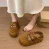 Zapatos Birkenstock Retro Completamente Cubiertos que Aumentan la Altura para Mujer 2026 Otoño Nuevo Estilo Suela Gruesa Versátiles Casuales Mocasines sin Cordones