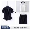 Conjunto de Traje Profesional para Mujer, Primavera y Verano, Adecuado para Joyerías, Recepcionistas de Hotel, Ropa Formal, Uniformes de Trabajo para Tiendas 4S, Viajes de Negocios