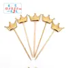 Decoración de estrella de cinco puntas enchufe anti-brillo para pastel amor Corona palillo de dientes masa mesa de postres tarjeta de vestido de horneado