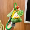 Llave de zongzi de lana de alto zongzi una puntada colgante terminado a crochet para estudiante Festival del Bote del Dragón ser no. 1 colgante de mochila escolar