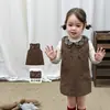 Ropa para Niñas: Nuevo Conjunto de Ropa de Otoño, Vestido, Vestido Chaleco, Ropa de Punto, Pantalones, Ropa de Bebé Niña Clase a