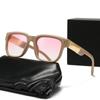 Gafas de Comercio Exterior Nuevo Modelo de Moda Europeo y Americano Pasarela Cuadradas Gafas de Sol de Marco Grande Gafas de Sol de Alta Gama para Hombre