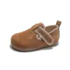 Zapatos Boken para niños, colección otoño 2026, zapatos estilo princesa con suelas suaves, zapatos de moda para niñas pequeñas, zapatos color camello estilo coreano para niños mayores
