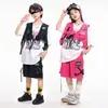 Ropa Moderna para Niños de Street Dance Hip-Hop Streetwear Chaleco para Niños y Niñas Traje de Tres Piezas para Actuación Traje de Marca Moderna de Hip Hop para Niños