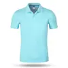 Roupas de Trabalho de Verão em Seda Gelo Camisas Polo Personalizadas Roupas de Trabalho de Manga Curta para Funcionários Camisetas Algodão Puro Camisas Culturais Estampadas com Logo Bordado