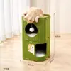 Jaula para Gatos de Fieltro, Nido para Gatos, de Doble Capa, para Hogares con Múltiples Gatos, Túnel para Gatos Semicerrado, Caja Escondite, Jaula para Gatos de Fieltro