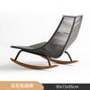 Sillón de Balcón Nórdico para Exteriores, Mesa y Sillas de Mimbre para Terraza Exterior, Silla Simple Moderna para Exteriores, Mecedora, Jardín del Patio