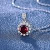 Novo Girassol Celebridade Online Venda Ao Vivo Laranja Vermelho Zircon Cor Tesouro Anel de Abertura Temperamento Colar Pingente Brincos