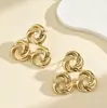 Pendientes Populares de Girasol Transfronterizos para Mujer, Pendientes Mayoristas Simples y de Moda de Gama Alta, Lujo Ligero y Sensación de Gama Alta
