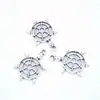 Accesorios para Pulseras Plata de Xizang Aleación Retro Colgante de Tortuga Colgante de Tortuga de Plata Antigua Accesorios de Joyería