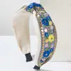 Estilo Coreano Florido Estilo Pastoral Aro para el Cabello Malla de Tela Lentejuelas Bordado Nudo Diadema Versátil Hermosos Accesorios para el Cabello para Mujeres