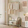 Perchero Simple de Pie para Uso en Casa, Perchero Móvil para Ropa y Bolsos junto a la Cama del Dormitorio, Perchero