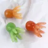 Pente raspador portátil de dentes largos em formato de polvo, pente de terapia de acuponto para couro cabeludo de polvo, pente massageador, massageador de meridianos da cabeça