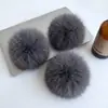 Bolas de Piel Sintética de Zorro, Bolas de Felpa de Colores, Accesorios para Ropa y Zapatos, Colgantes para Sombreros, Bolas de Piel Grandes, Manualidades Transfronterizas