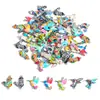 Accesorios para Joyería de Aleación con Goteo de Aceite DIY Colgante de Pájaro Gorrión Colorido Pulsera Llavero Colgante Decorativo W522