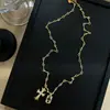 Cadena para Suéter con Colgante de Cruz de Alta Gama para Trabajo Pesado, Estilo Vintage Europeo y Americano, Lujo Ligero, Diseño de Nicho, Moderno, Unisex