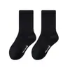 Calcetines Infantiles para Primavera, Otoño e Invierno, Algodón Puro, Calcetines de Algodón Clase A, Calcetines Escolares para Niños y Niñas, Calcetines Deportivos, Sin Costuras, Antibacterianos, de Caña Media