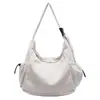 Bolso de Pana Grande Capacidad Estilo Coreano para Mujer Otoño e Invierno Nueva Moda Color Sólido Retro Bolso Tote Literario Casual Bolso Cruzado