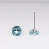 Brincos de Zircônia com Garra Quatro Pontos em Prata Esterlina 925 para Mulheres, Brincos Piercing de Orelha de Cristal Ins Extremamente Simples, Joias de Orelha Transfronteiriças