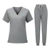 Uniformes de Enfermería Personalizados con Tejido Elástico de Toque Frío, Batas Bordadas, Ropa Médica de Enfermería Ambulatoria, Pequeños Lotes con Mínimo de Pedido Bajo