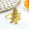 Venta Caliente Nuevo Estilo Comida Occidental Hotel Varios Anillos para Servilletas de Árbol de Navidad Anillos para Servilletas Hebilla para Servilletas Anillos de Tela Metal Wholesale