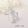 Accesorios de Collar con Letra de Zirconia Incrustada de Cobre Nuevo Transfronterizo Hip-Hop Doble Capa Corona Colgante de 26 Letras Inglesas