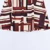 Estilo Europeo y Americano Transfronterizo Z Nueva Moda Elegante Amazon Ropa de Mujer al por Mayor Vestido Estampado con Cinturón 1165069